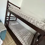 Apartamento KitNet Frente -Mar - Santos ATÉ 4 adultos e 2 crianças